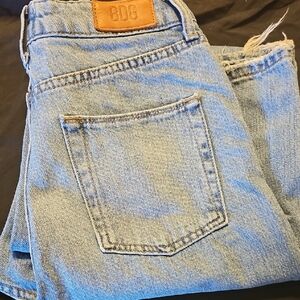 BDG Blue Flare Denim Jeans with Classic Stitching